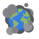 la contaminación del aire icon