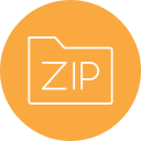 carpeta zip icon