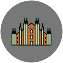 catedral de milán icon