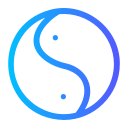 símbolo de yin yang icon