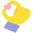 corazón de la mano icon