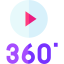 video 360 icon