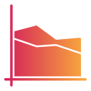 gráfico de área icon