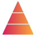 gráfico piramidal icon