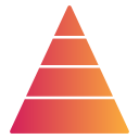 gráfico piramidal icon