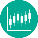 gráfico de velas icon