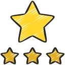 4 stelle icona