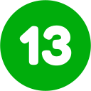 número 13 icon