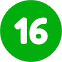 número 16 icon