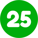 número 25 icon