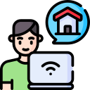 work from home icon