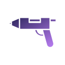 pistola de silicona icon