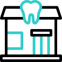 clínica dental animated icon