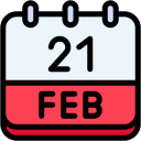 fecha del calendario icon