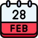 fecha del calendario icon