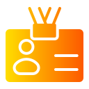 tarjeta de identificación icon