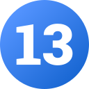 número 13 icon