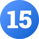 número 15 icon