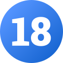 número 18 icon