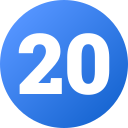 número 20 icon