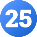 número 25 icon