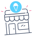 ice cream shop icon