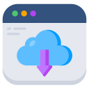 descarga en la nube icon