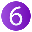 número 6 icon