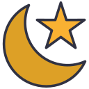 luna y estrellas icon