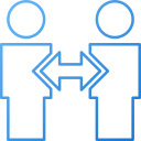 flechas de personas izquierda derecha 