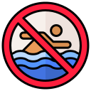 não nadar 