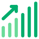 gráfico de crecimiento icon