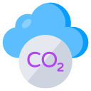 nube de co2 icon