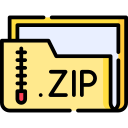 carpeta zip icon