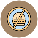 sin comida rapida icon