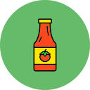 botella de salsa de tomate 