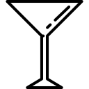 martini glas icoon