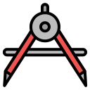 brújula de dibujo icon