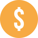 signo de dólar icon