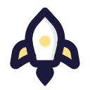 Rocket Icon Generic Basic Outline