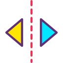 espejo horizontalmente icon