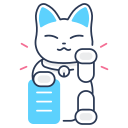 gato chino de la suerte icon