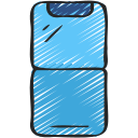 Foldable phone icon