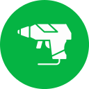 pistola de silicona icon