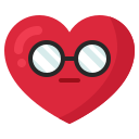 Nerd glasses icon