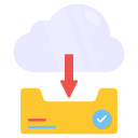 descarga en la nube icon