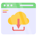 descarga en la nube icon