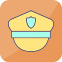 sombrero de policia icon