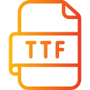 archivo ttf icon