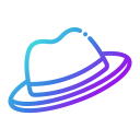 sombrero de fieltro icon